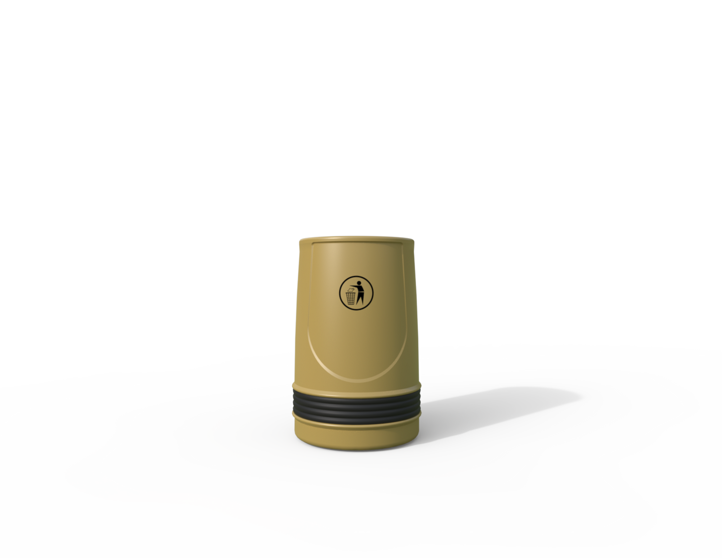 Falcon Traditional Floor Mounted Litter Bin 90L | Outdoor Litterbins |