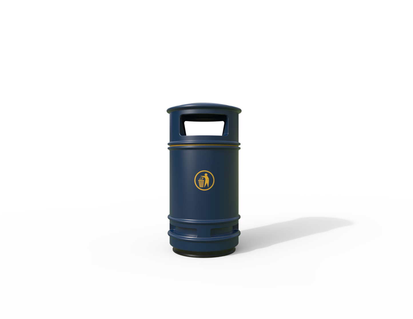 Copperfield Traditional Floor Mounted Bin 90L | Outdoor Litterbins |