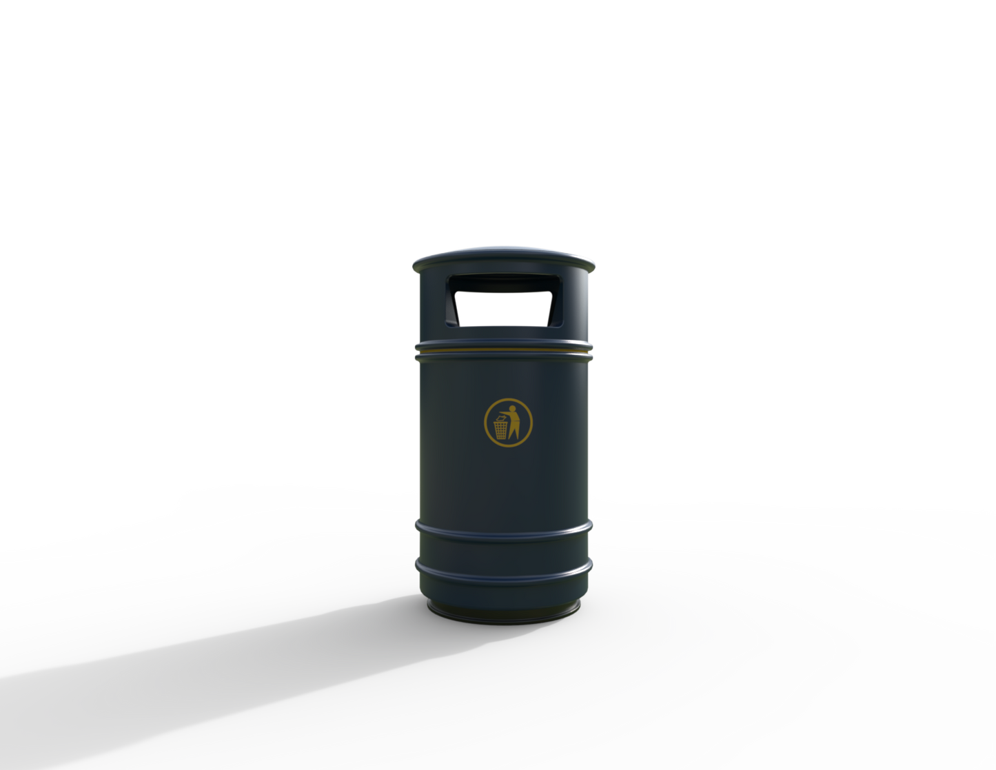 Copperfield Traditional Floor Mounted Bin 90L | Outdoor Litterbins |