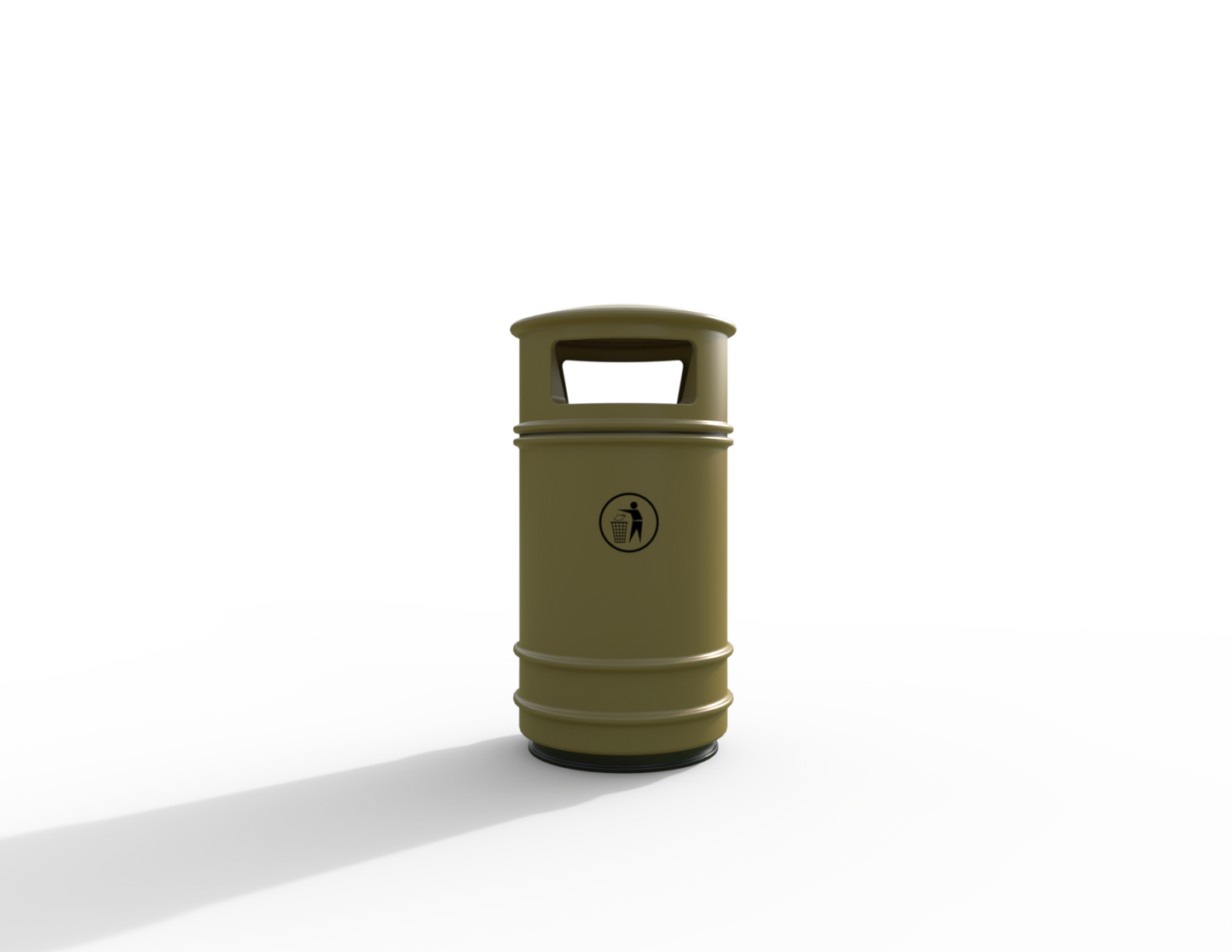 Copperfield Traditional Floor Mounted Bin 90L | Outdoor Litterbins |