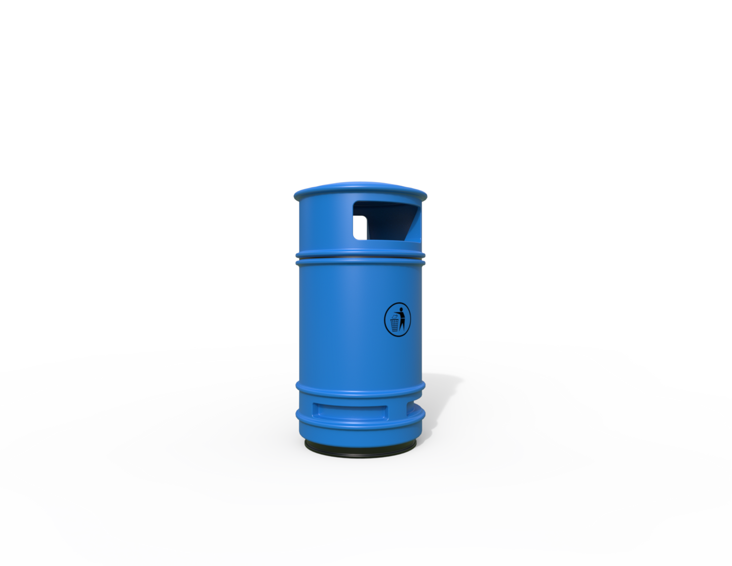 Copperfield Traditional Floor Mounted Bin 90L | Outdoor Litterbins |