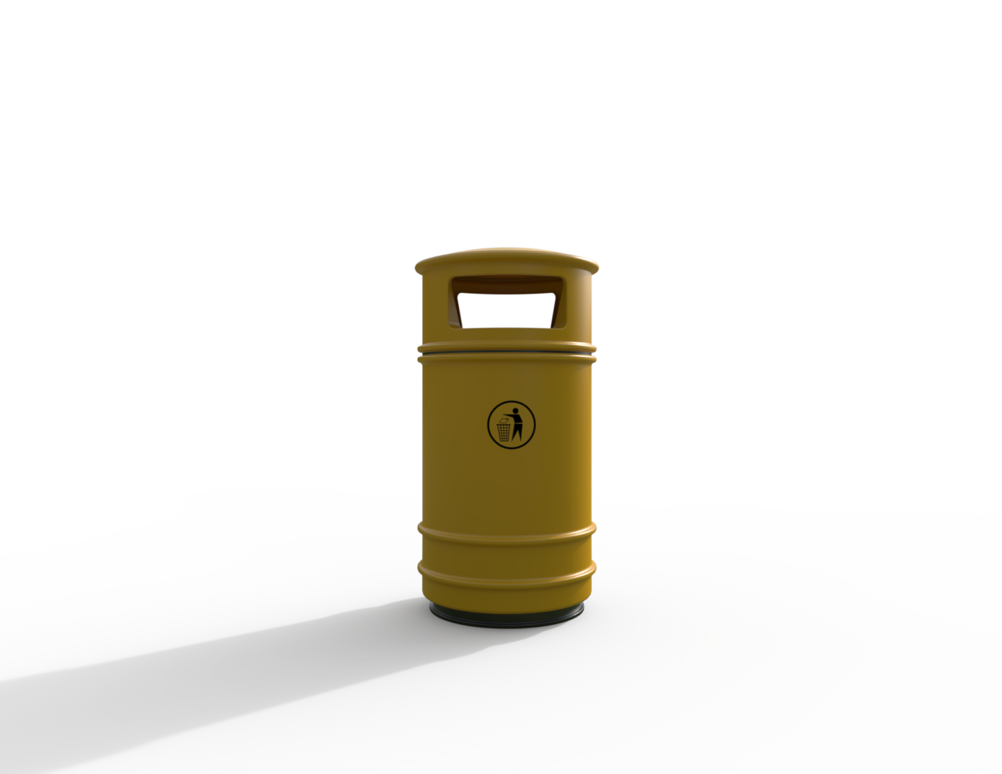 Copperfield Traditional Floor Mounted Bin 90L | Outdoor Litterbins |