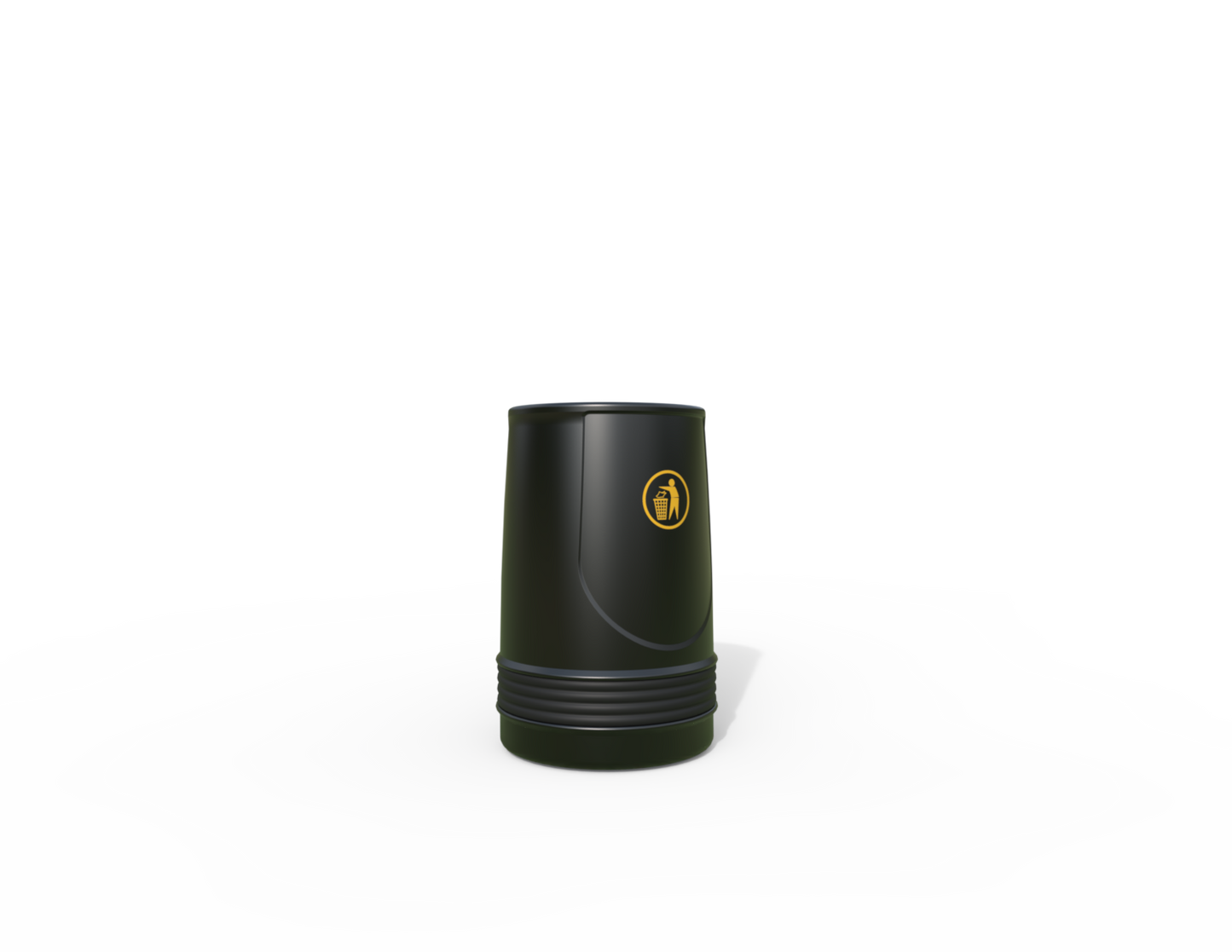 Falcon Traditional Floor Mounted Litter Bin 90L | Outdoor Litterbins |