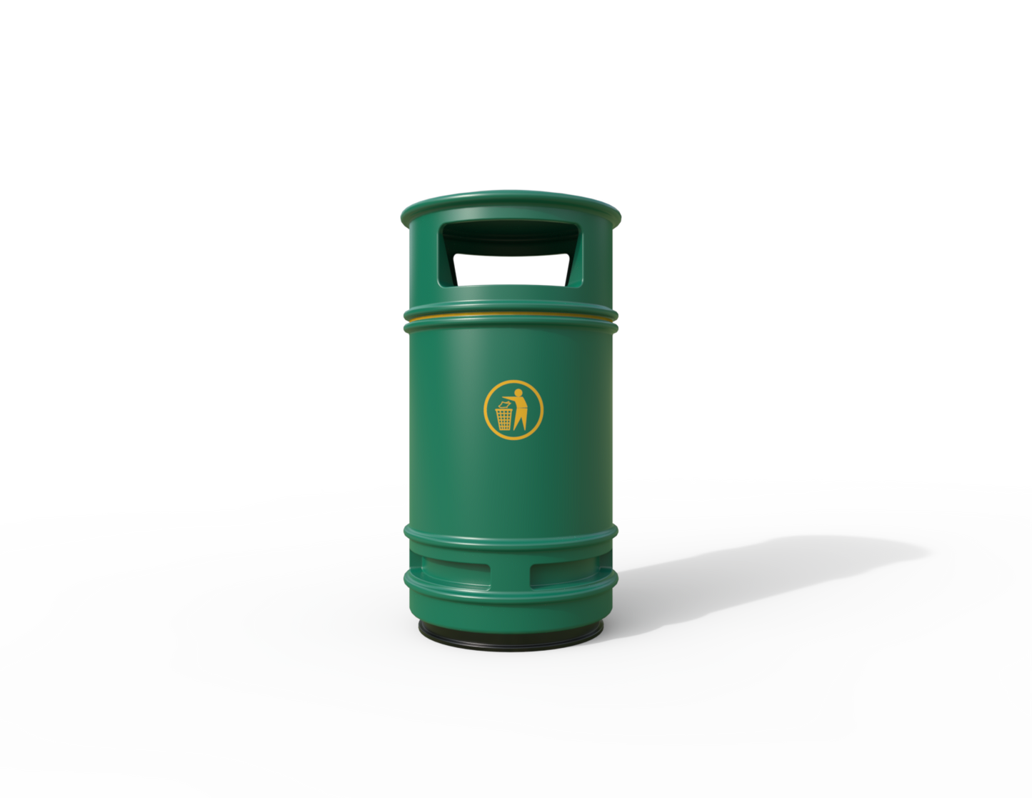 Copperfield Traditional Floor Mounted Bin 90L | Outdoor Litterbins |