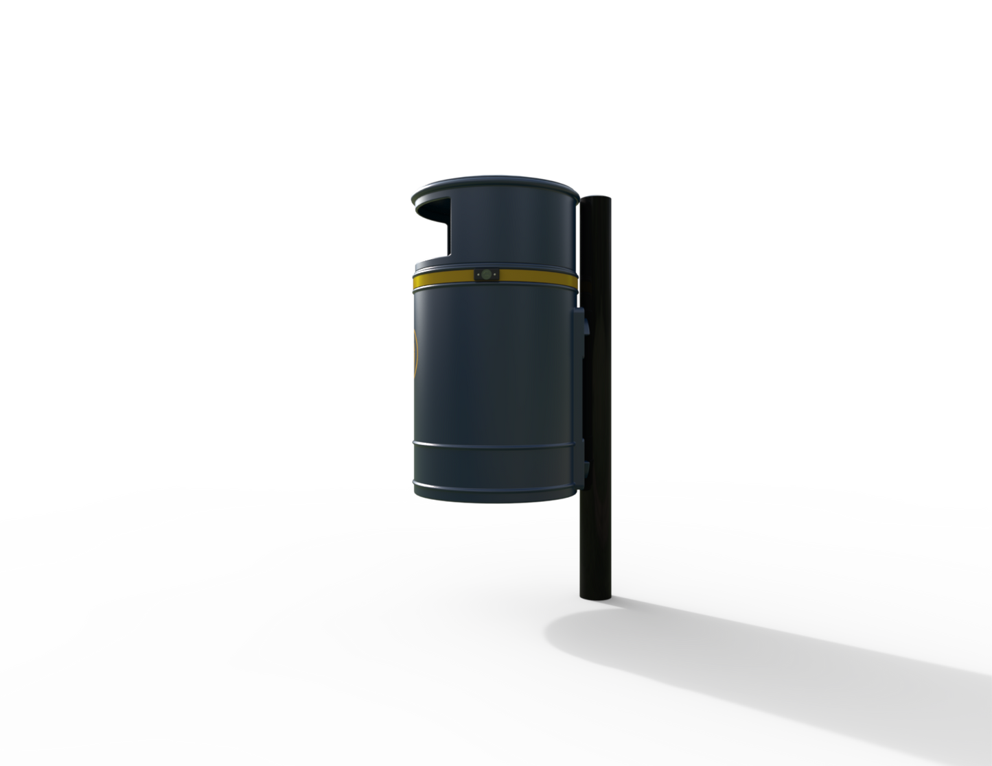 Nickleby Traditional Post Mount Litter Bin 40L | Outdoor Litterbins |