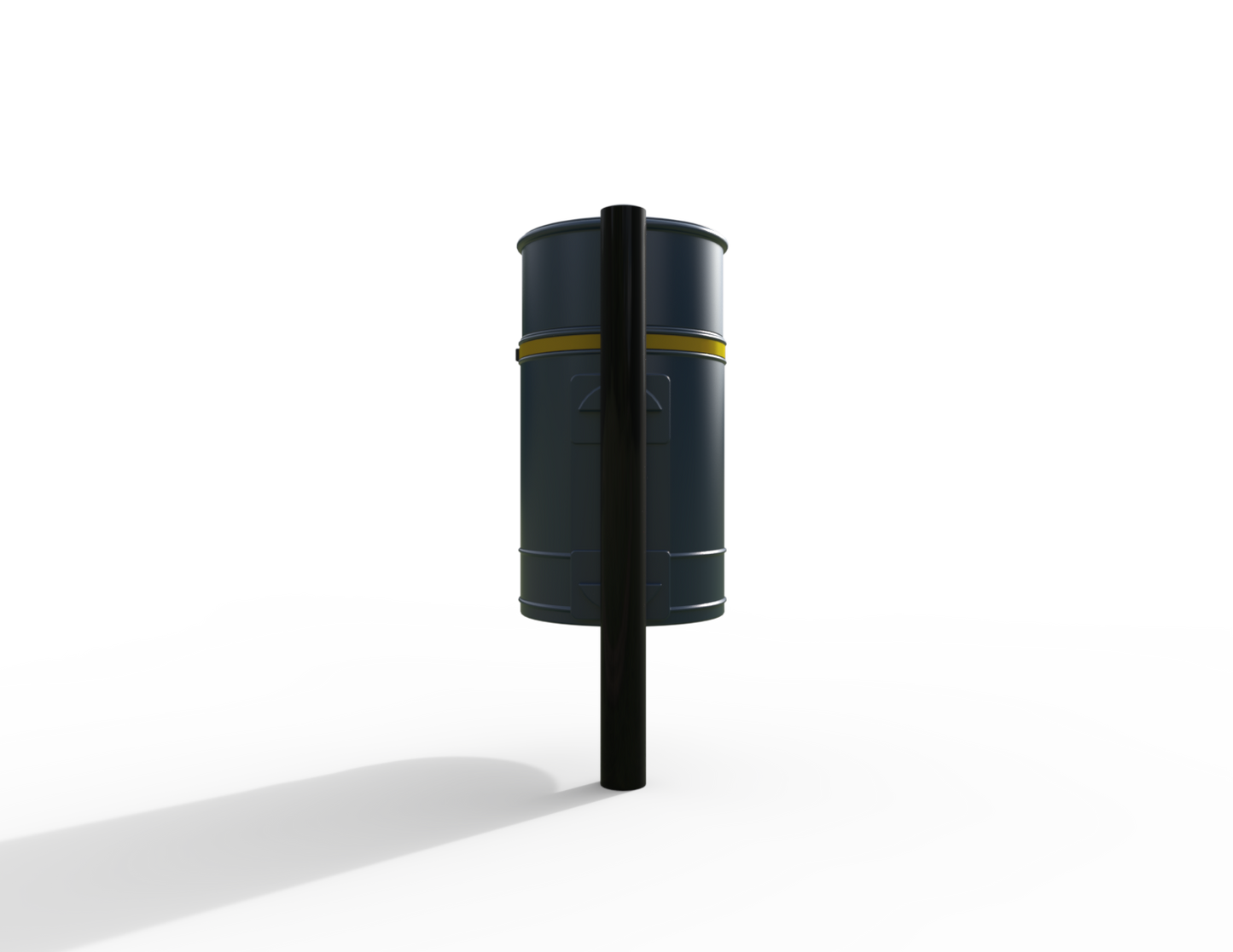 Nickleby Traditional Post Mount Litter Bin 40L | Outdoor Litterbins |