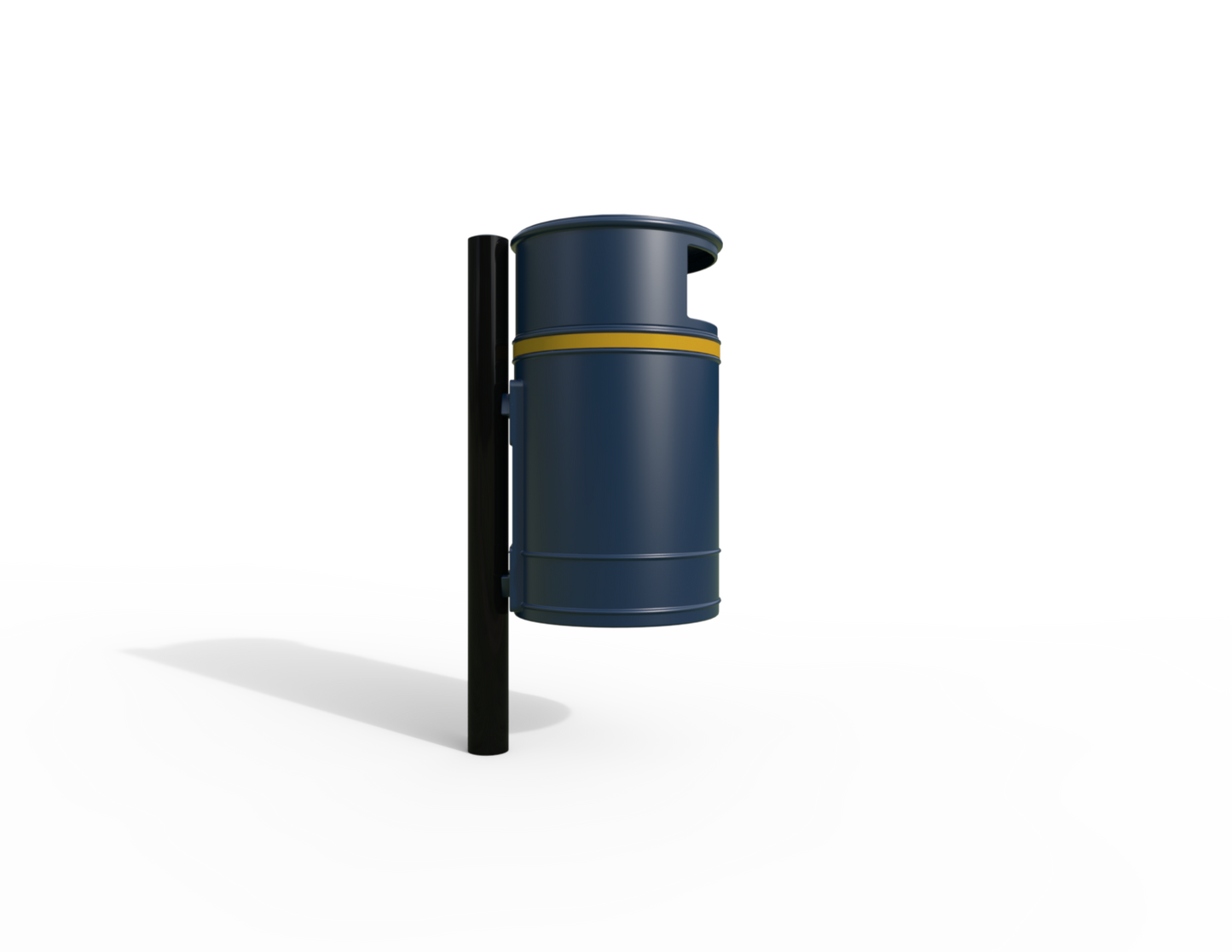 Nickleby Traditional Post Mount Litter Bin 40L | Outdoor Litterbins |