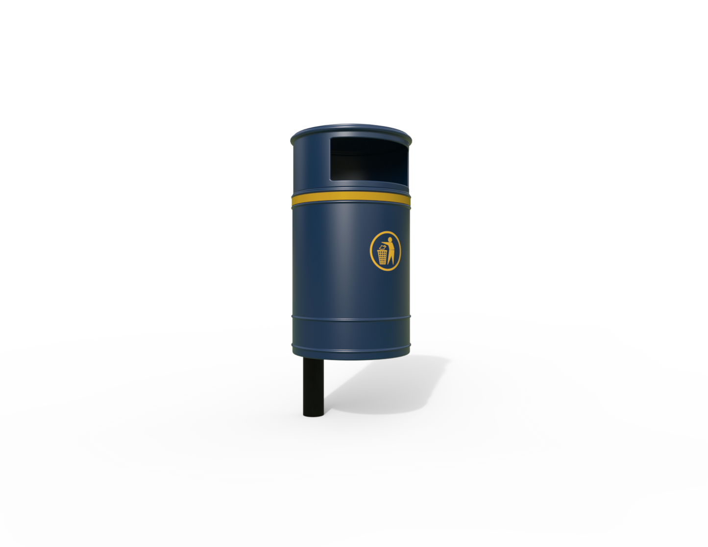 Nickleby Traditional Post Mount Litter Bin 40L | Outdoor Litterbins |