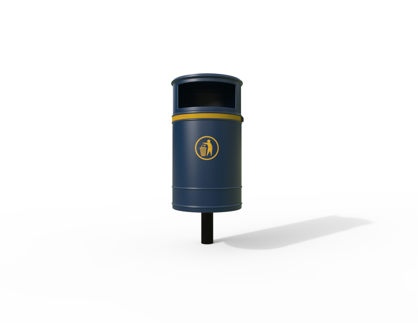 Nickleby Traditional Post Mount Litter Bin 40L | Outdoor Litterbins |