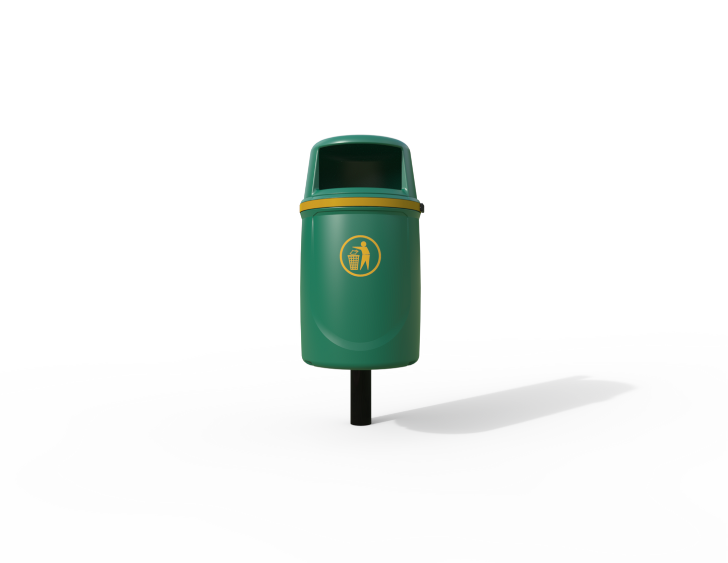 Osprey Traditional Post Mounted Litter Bin 40L | Outdoor Litterbins |