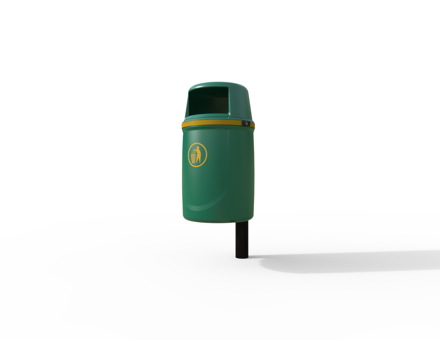 Osprey Traditional Post Mounted Litter Bin 40L | Outdoor Litterbins |