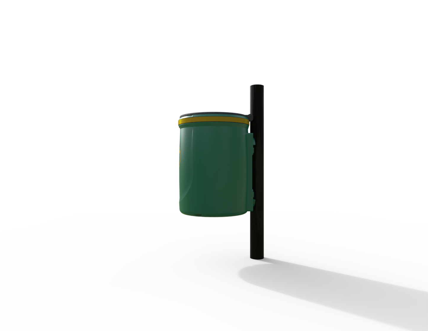 Doggy Traditional Post Mounted Litter Bin 40L | Outdoor Litterbins |