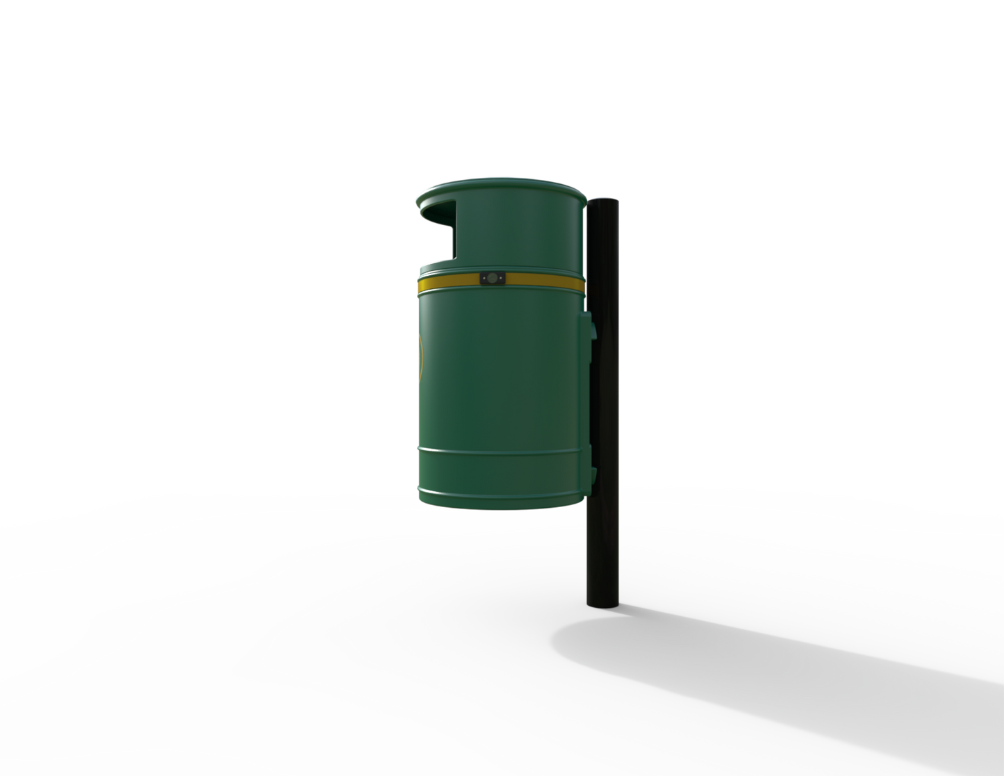 Nickleby Traditional Post Mount Litter Bin 40L | Outdoor Litterbins |