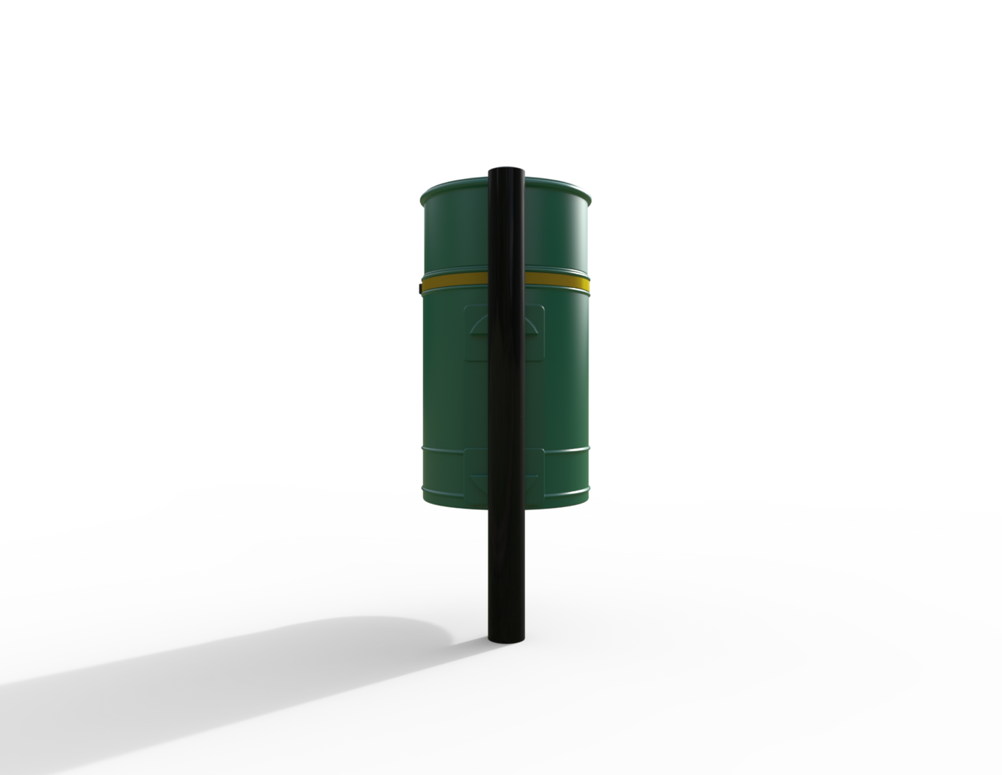Nickleby Traditional Post Mount Litter Bin 40L | Outdoor Litterbins |
