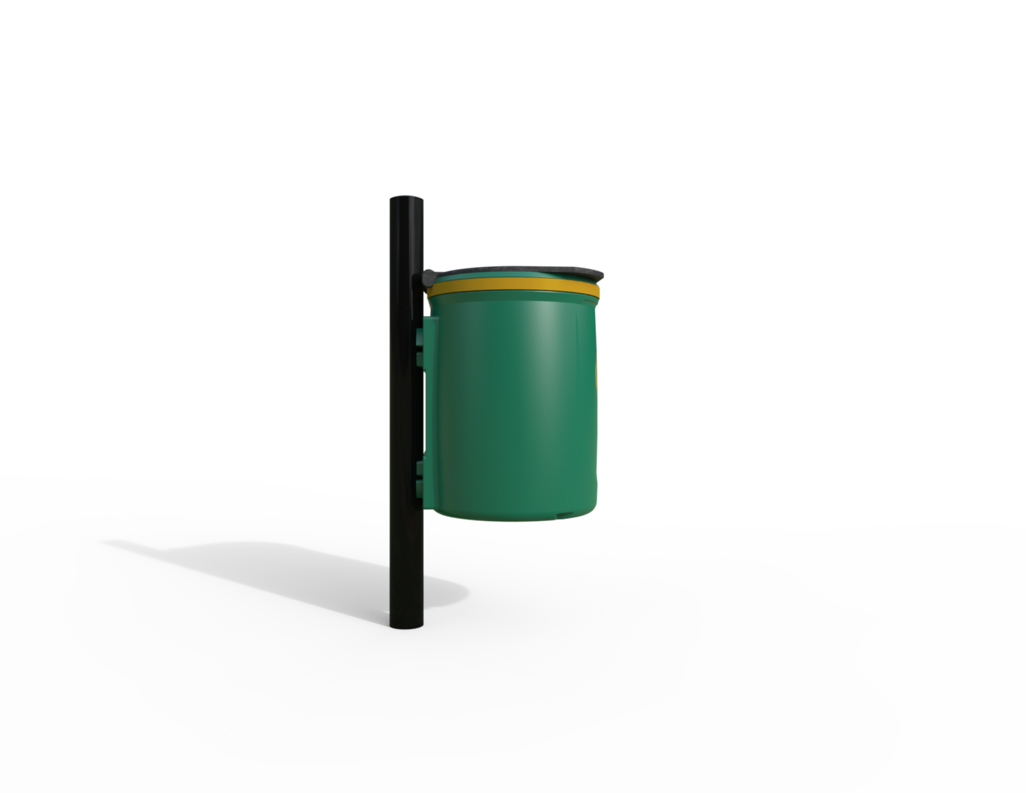 Doggy Traditional Post Mounted Litter Bin 40L | Outdoor Litterbins |