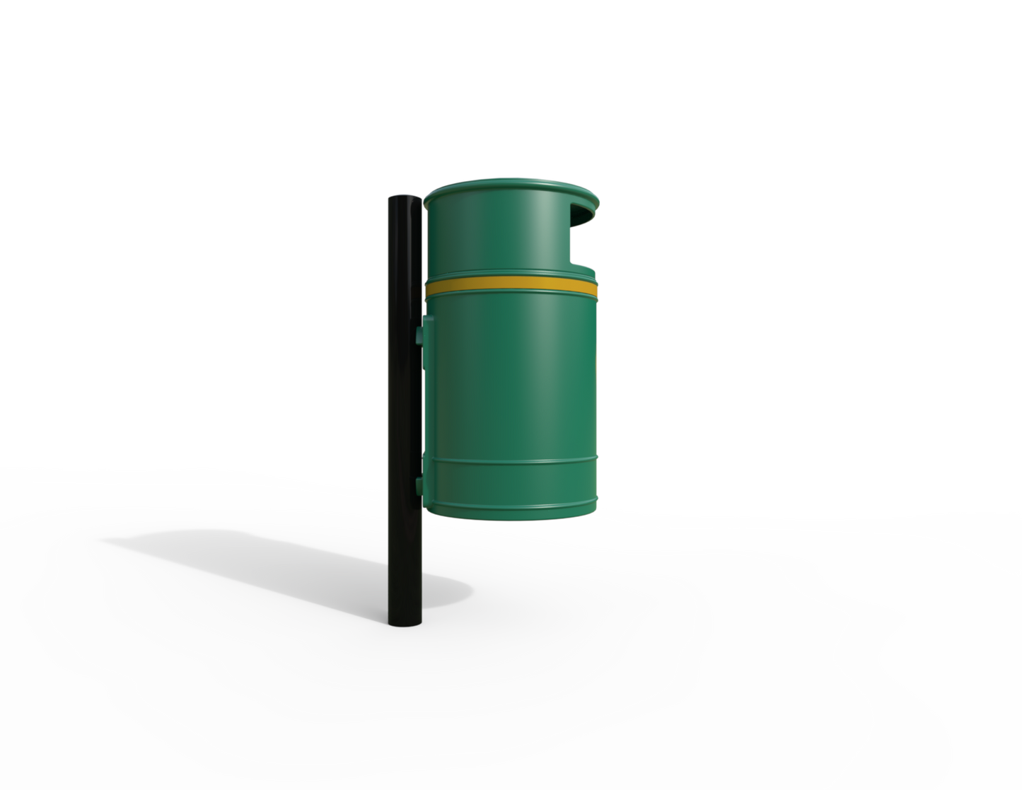 Nickleby Traditional Post Mount Litter Bin 40L | Outdoor Litterbins |