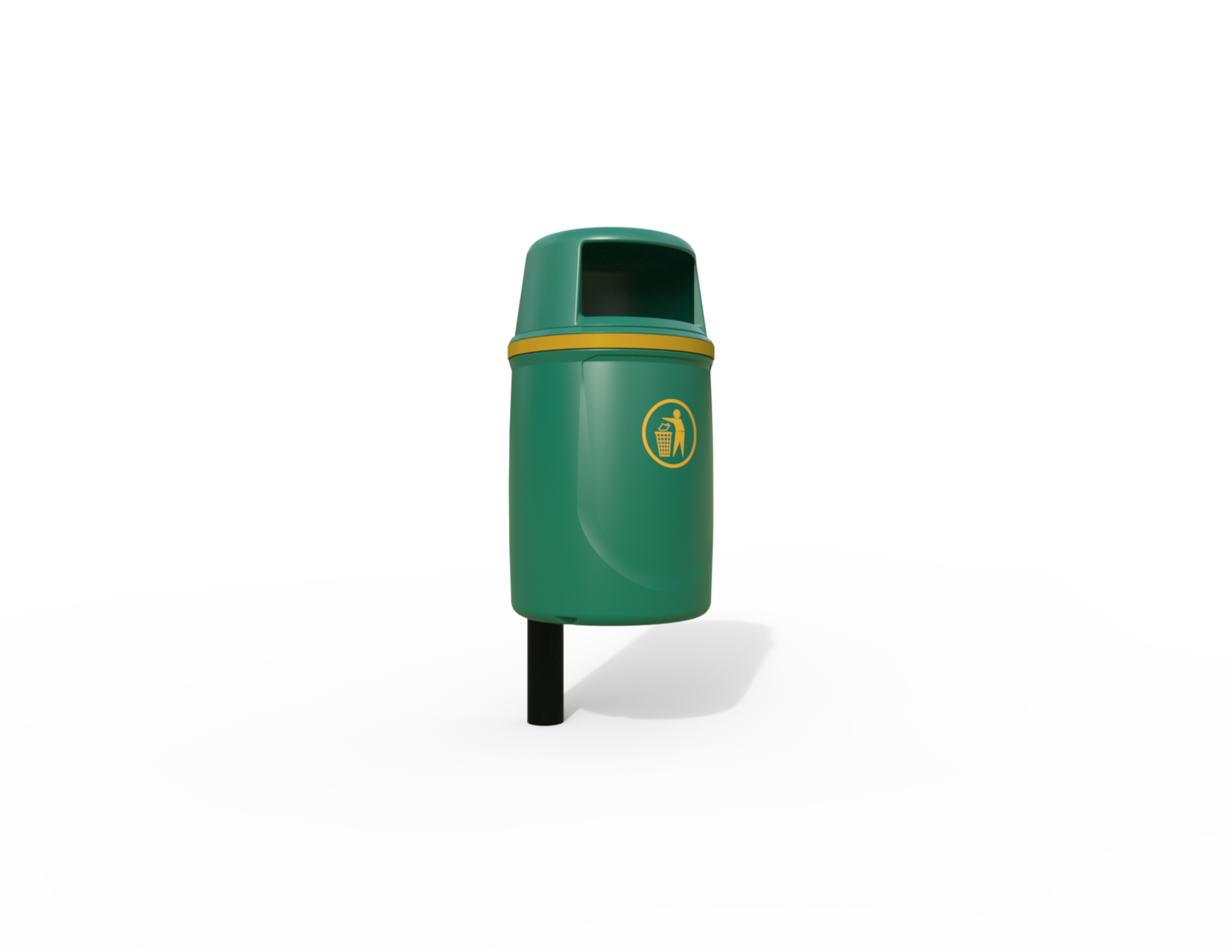 Osprey Traditional Post Mounted Litter Bin 40L | Outdoor Litterbins |