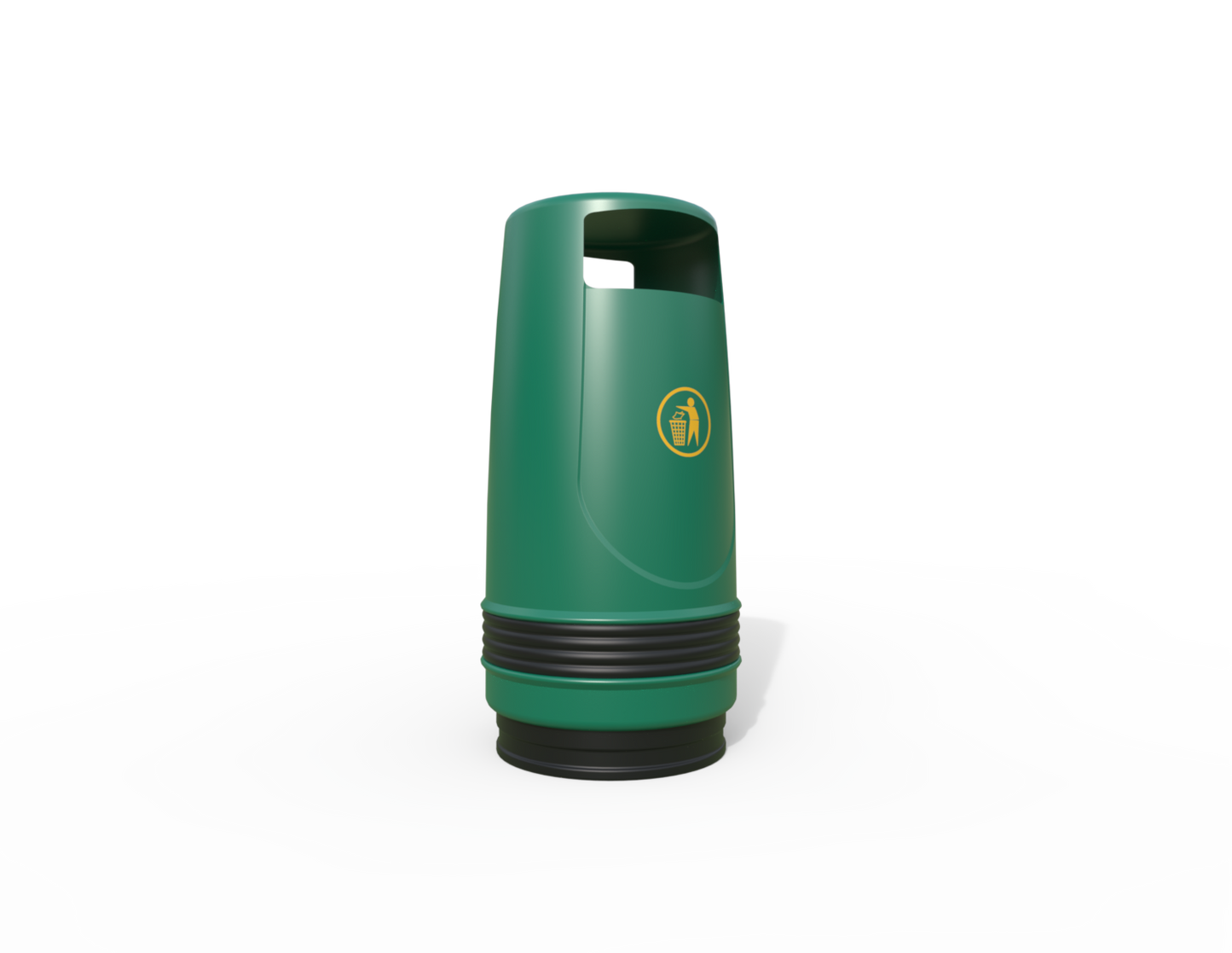 Merlin Traditional Floor Mounted Litter Bin 90L | Outdoor Litterbins |