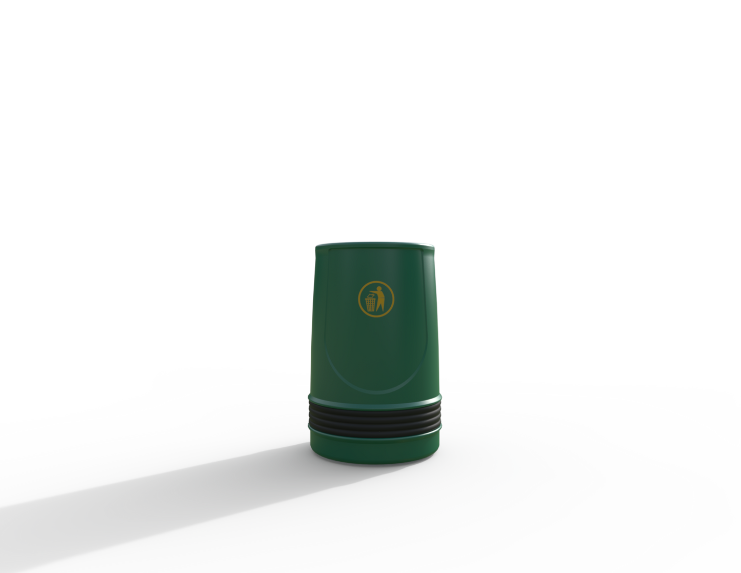Falcon Traditional Floor Mounted Litter Bin 90L | Outdoor Litterbins |