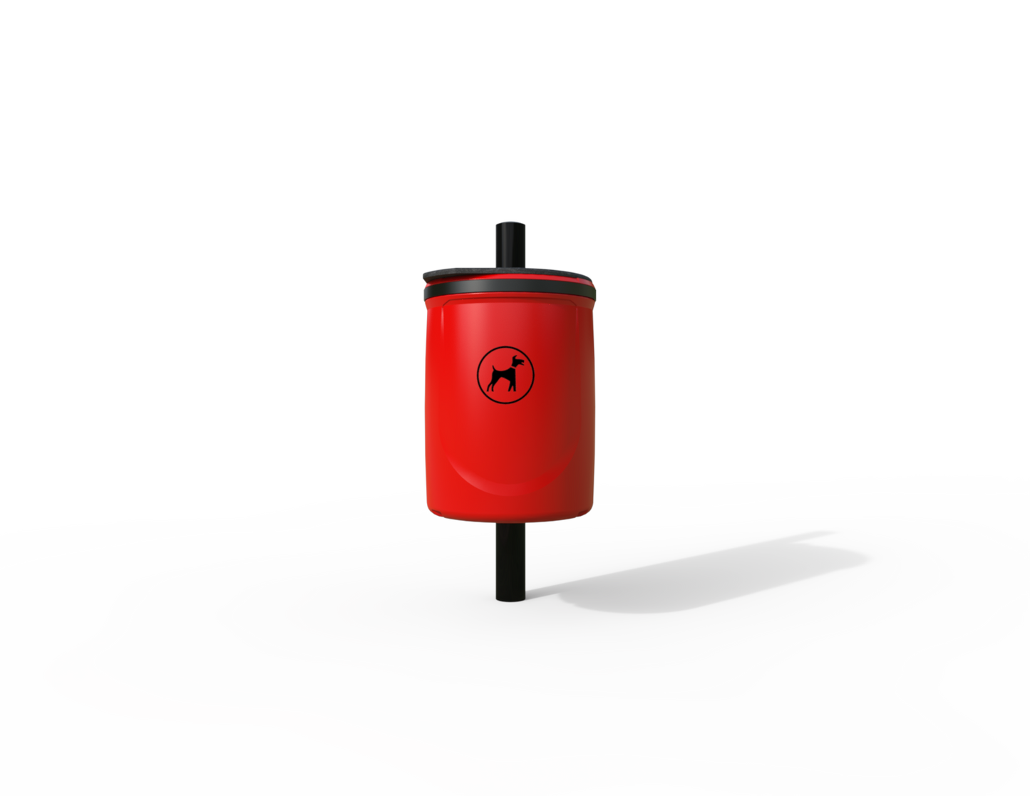 Doggy Traditional Post Mounted Litter Bin 40L | Outdoor Litterbins |