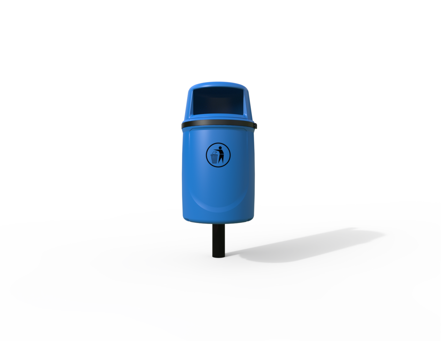 Osprey Traditional Post Mounted Litter Bin 40L | Outdoor Litterbins |