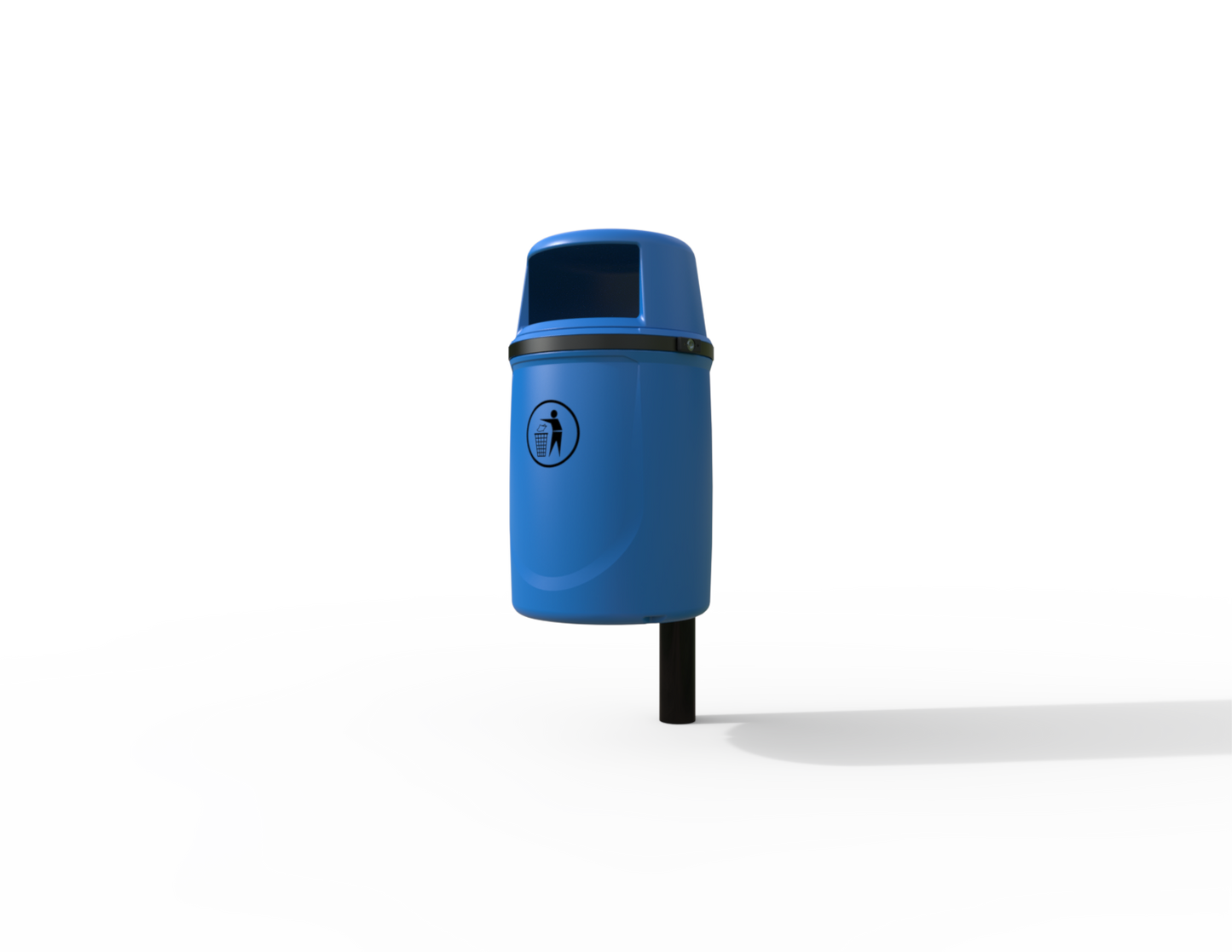 Osprey Traditional Post Mounted Litter Bin 40L | Outdoor Litterbins |