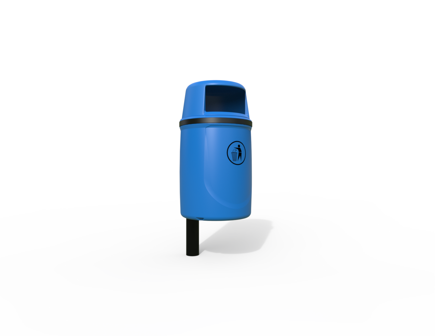 Osprey Traditional Post Mounted Litter Bin 40L | Outdoor Litterbins |