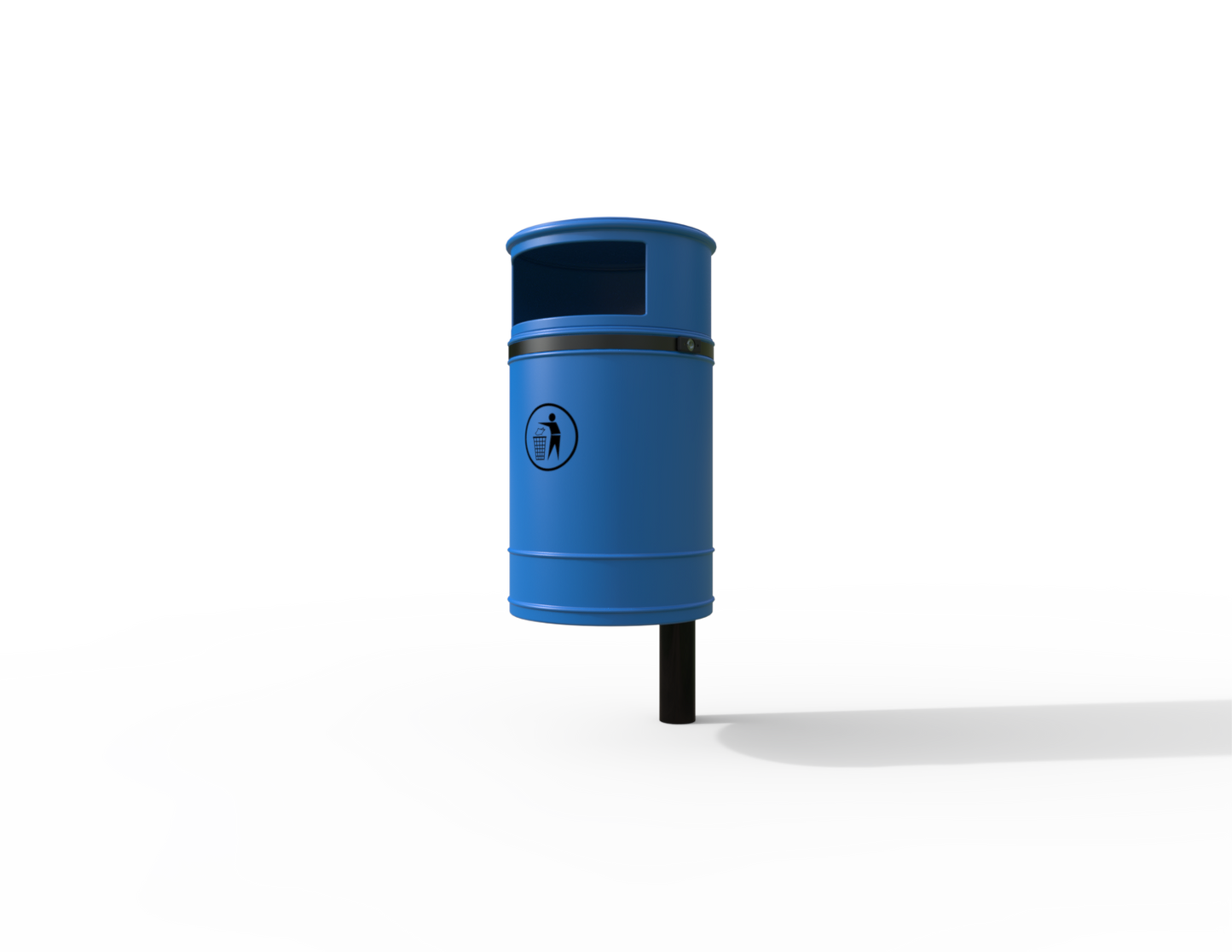 Nickleby Traditional Post Mount Litter Bin 40L | Outdoor Litterbins |