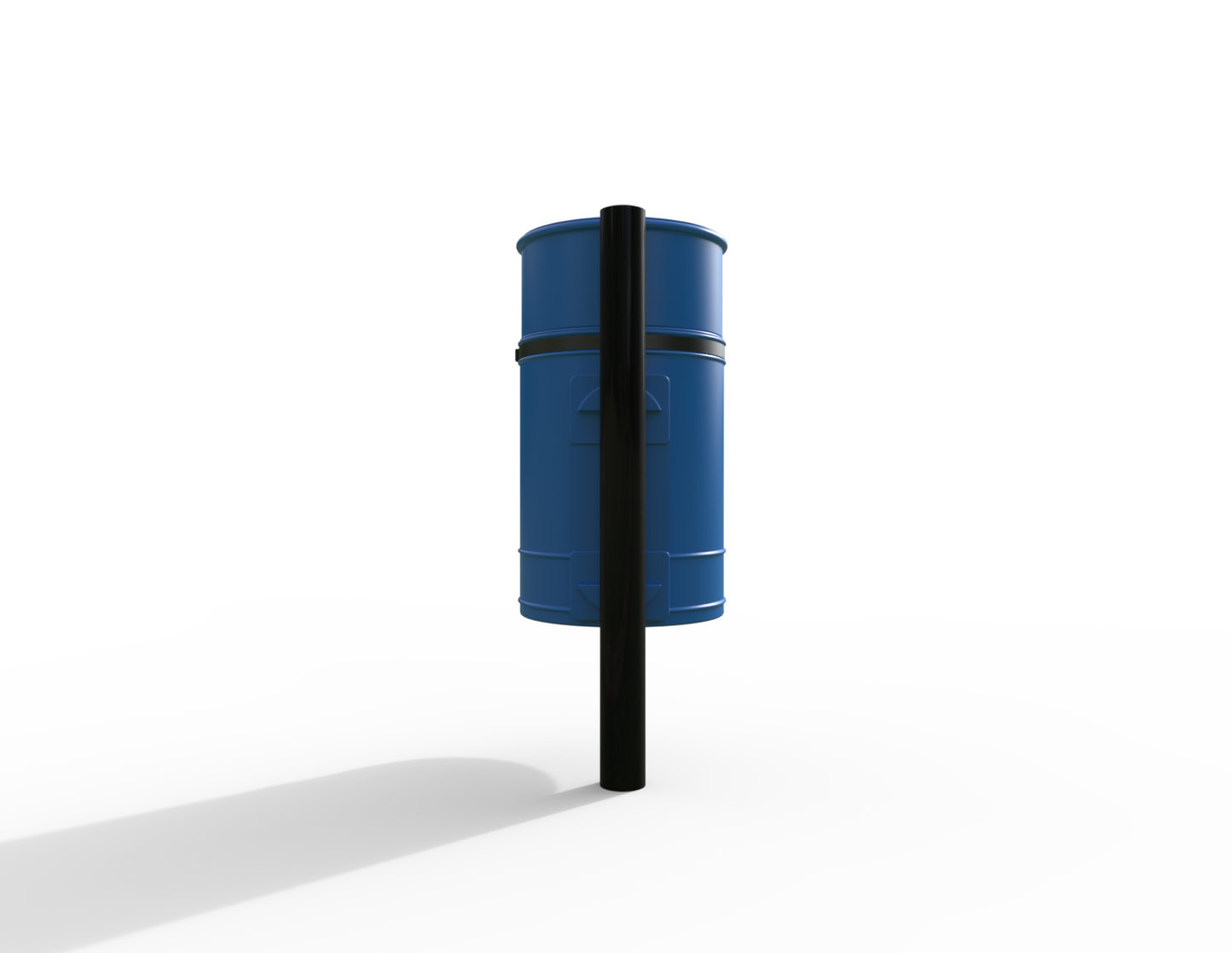 Nickleby Traditional Post Mount Litter Bin 40L | Outdoor Litterbins |
