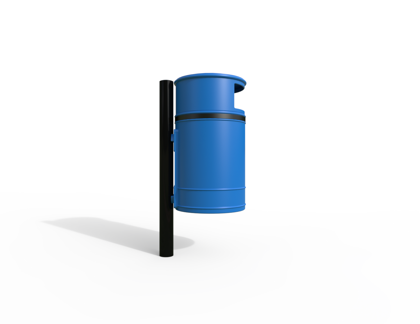Nickleby Traditional Post Mount Litter Bin 40L | Outdoor Litterbins |