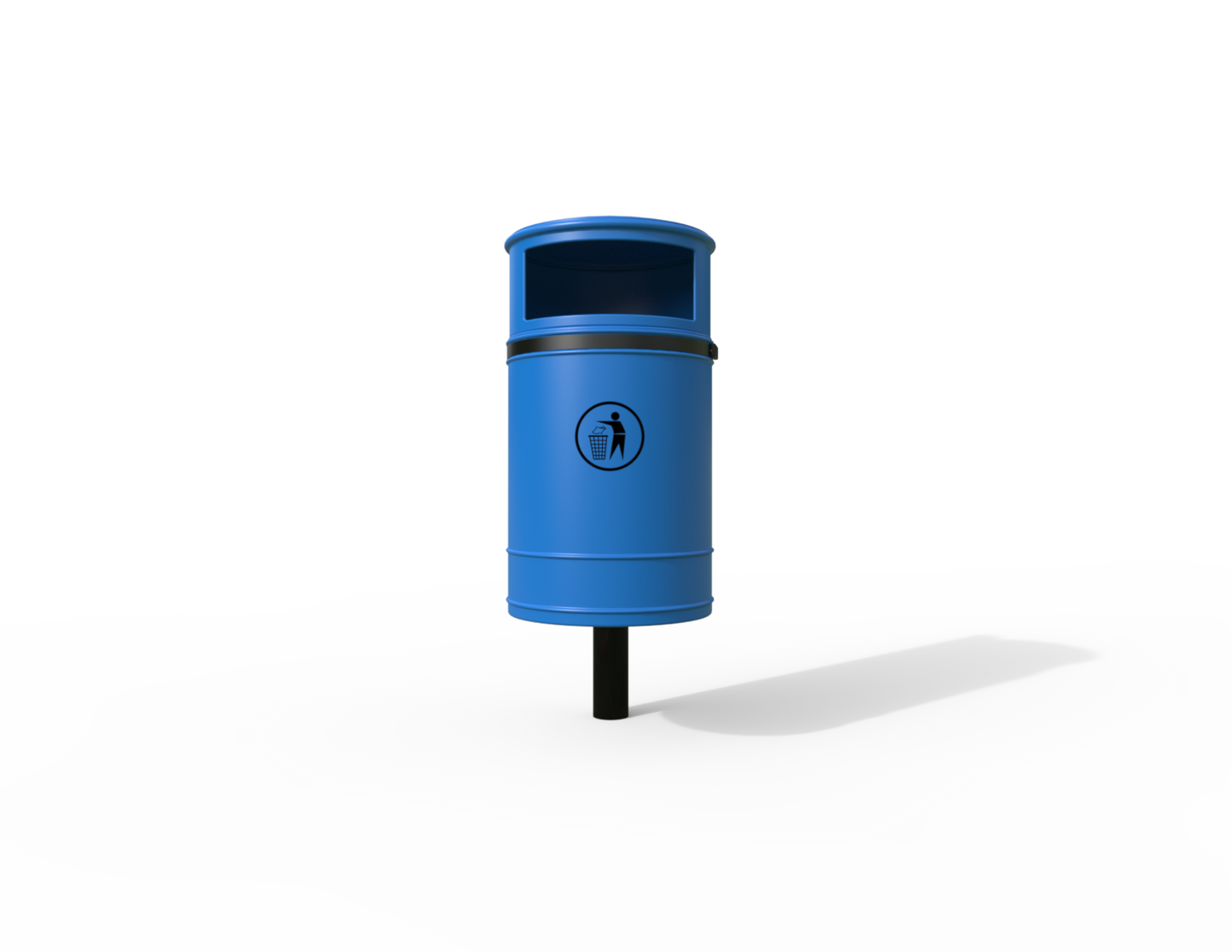 Nickleby Traditional Post Mount Litter Bin 40L | Outdoor Litterbins |