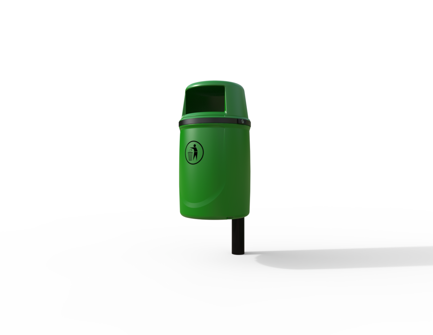 Osprey Traditional Post Mounted Litter Bin 40L | Outdoor Litterbins |