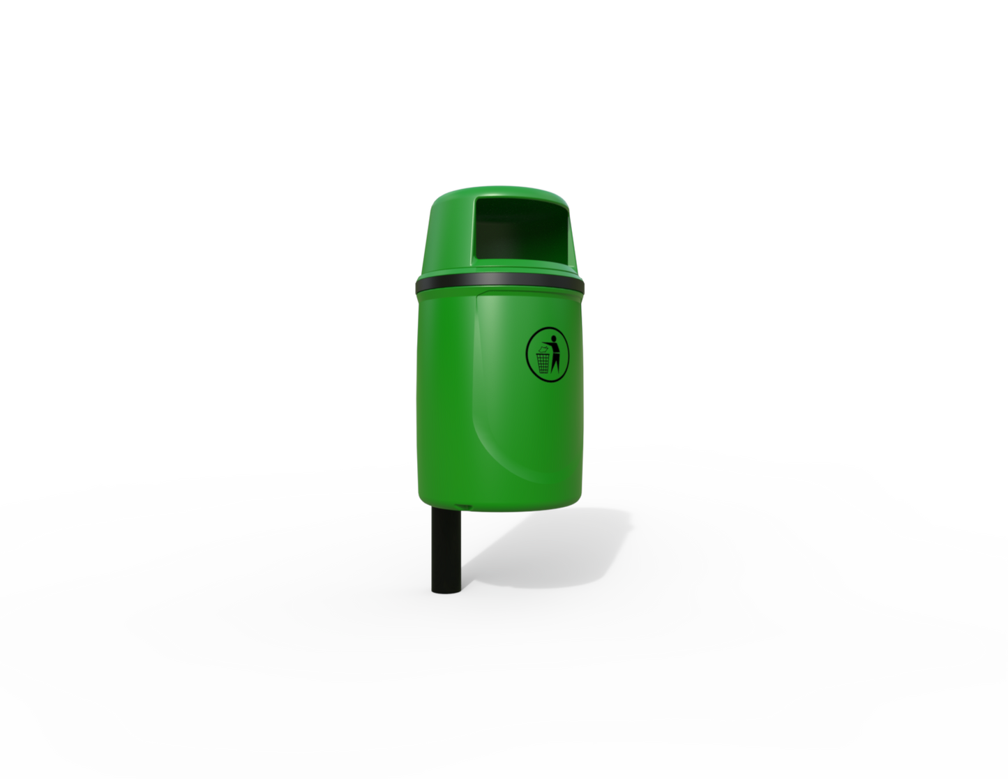 Osprey Traditional Post Mounted Litter Bin 40L | Outdoor Litterbins |