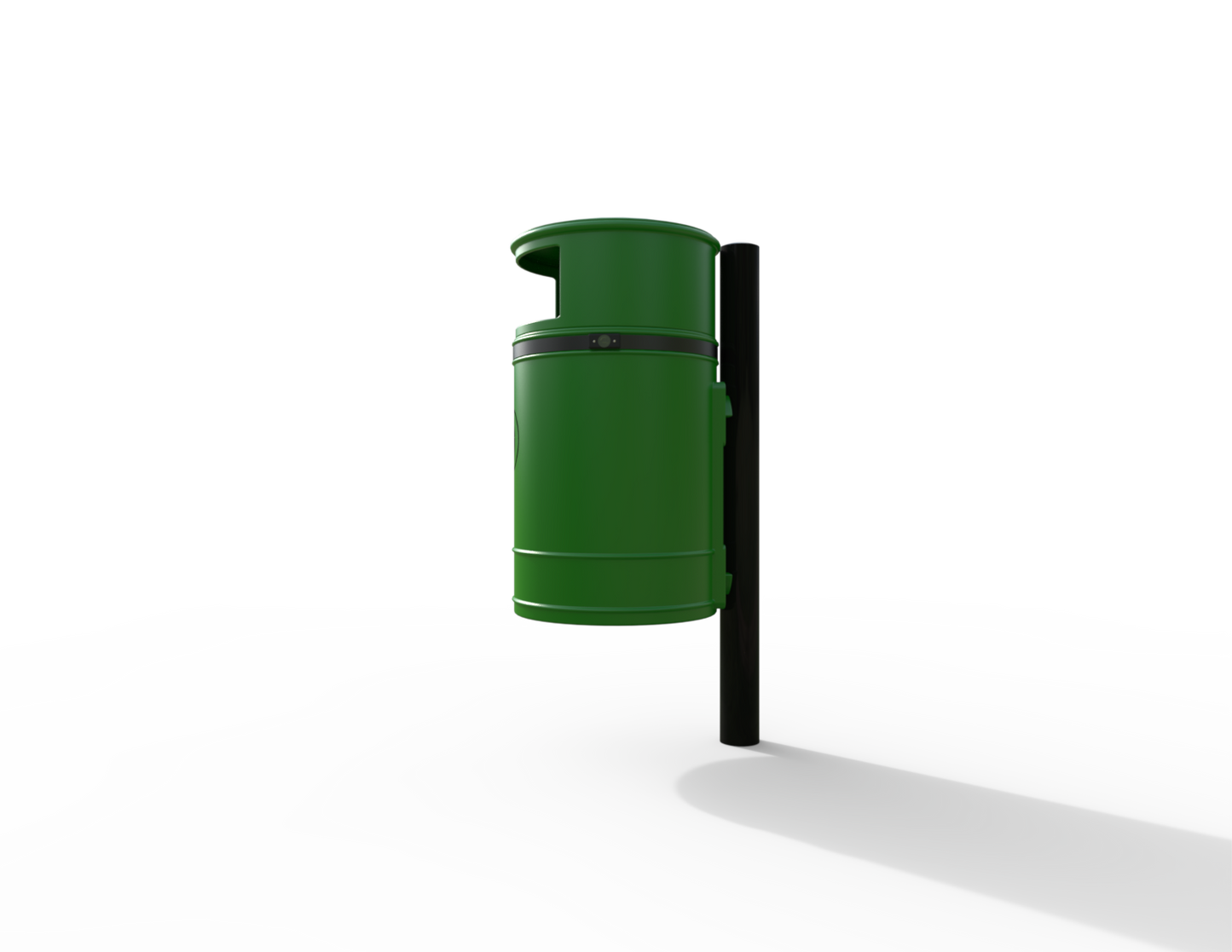Nickleby Traditional Post Mount Litter Bin 40L | Outdoor Litterbins |