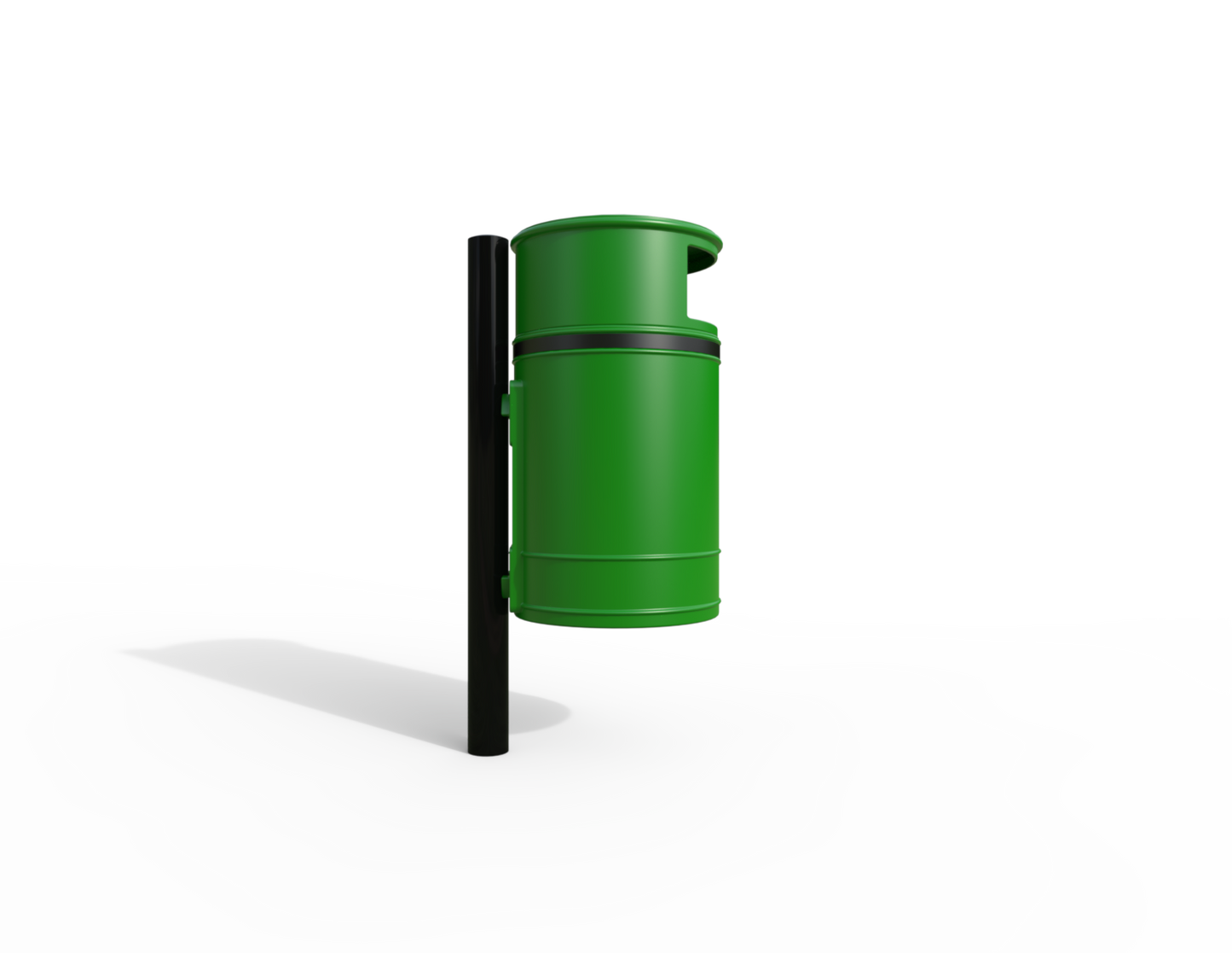 Nickleby Traditional Post Mount Litter Bin 40L | Outdoor Litterbins |