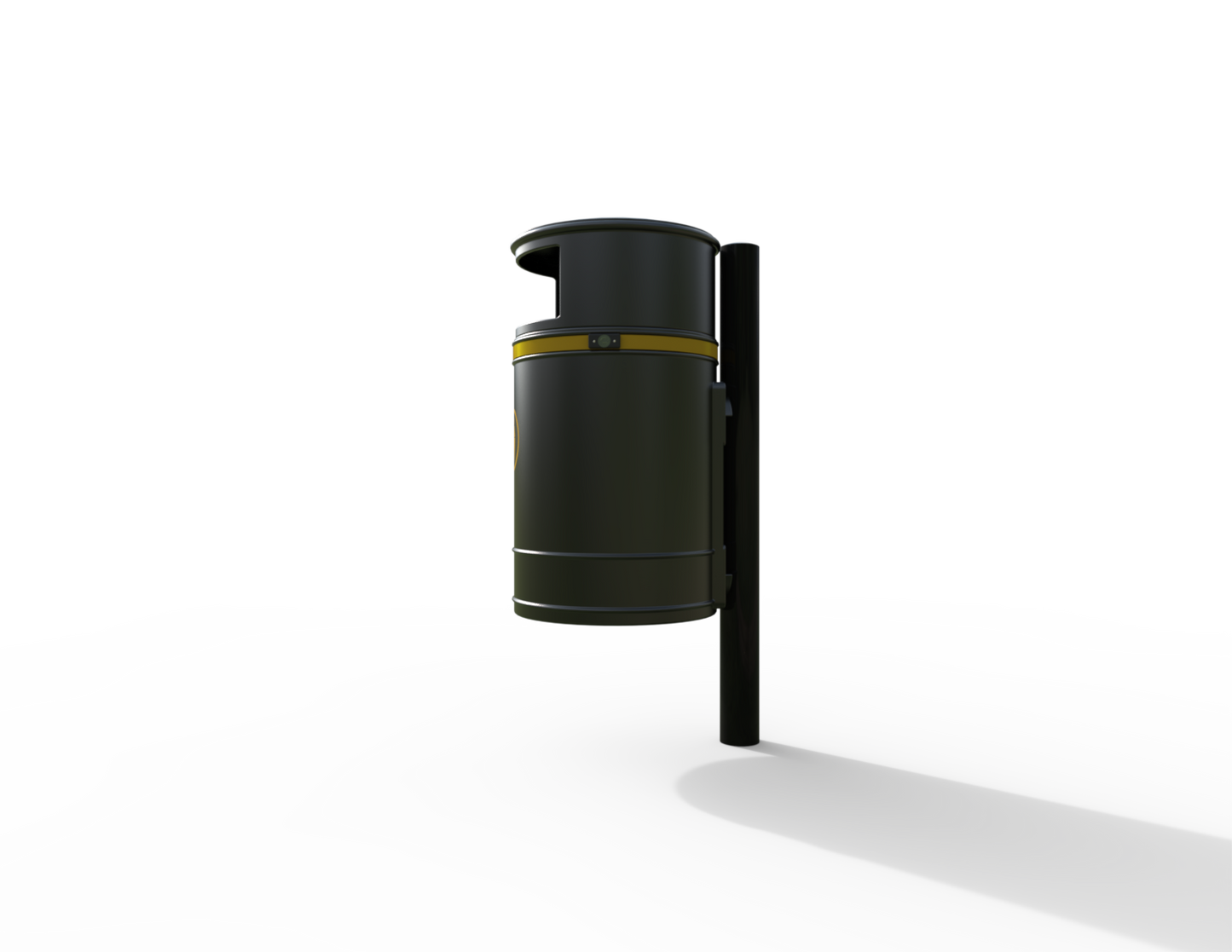Nickleby Traditional Post Mount Litter Bin 40L | Outdoor Litterbins |