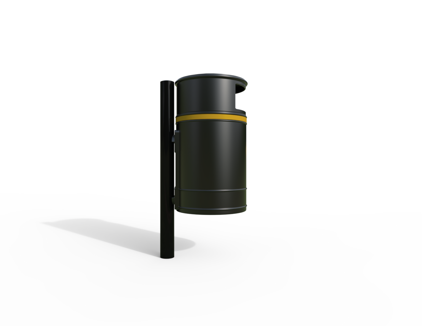 Nickleby Traditional Post Mount Litter Bin 40L | Outdoor Litterbins |