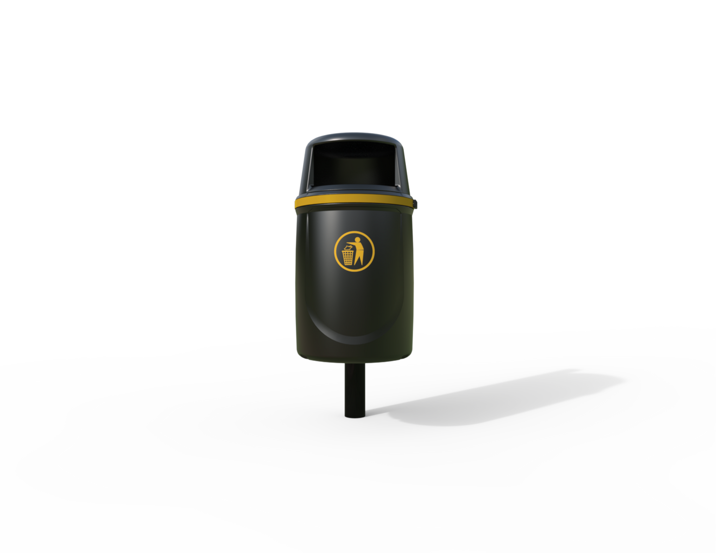 Osprey Traditional Post Mounted Litter Bin 40L | Outdoor Litterbins |