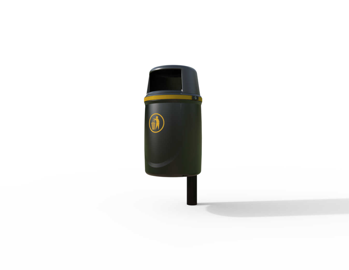 Osprey Traditional Post Mounted Litter Bin 40L | Outdoor Litterbins |