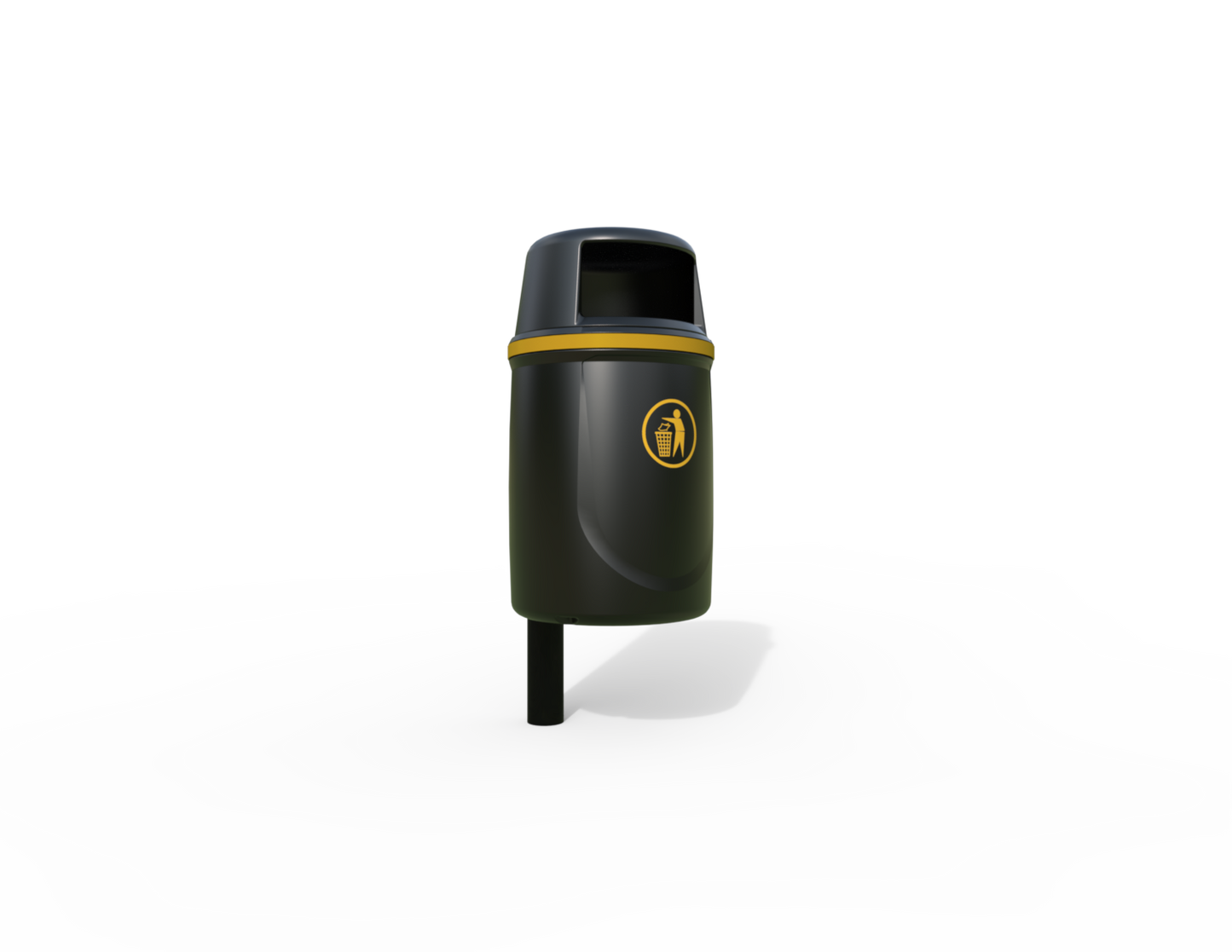 Osprey Traditional Post Mounted Litter Bin 40L | Outdoor Litterbins |