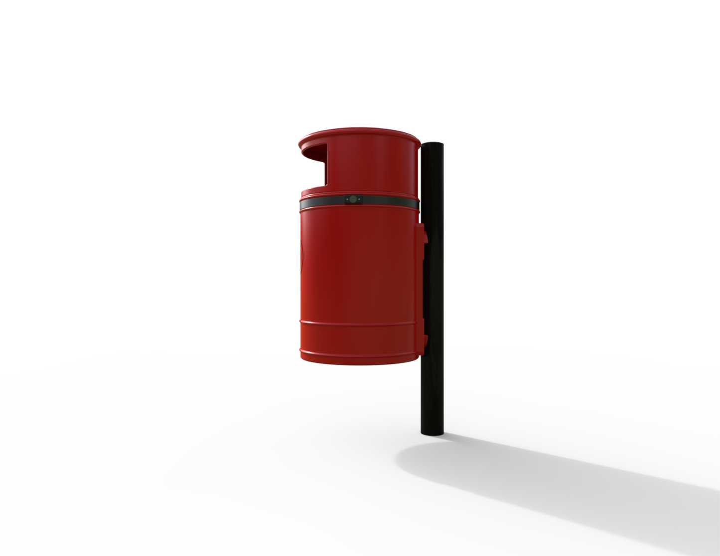 Nickleby Traditional Post Mount Litter Bin 40L | Outdoor Litterbins |