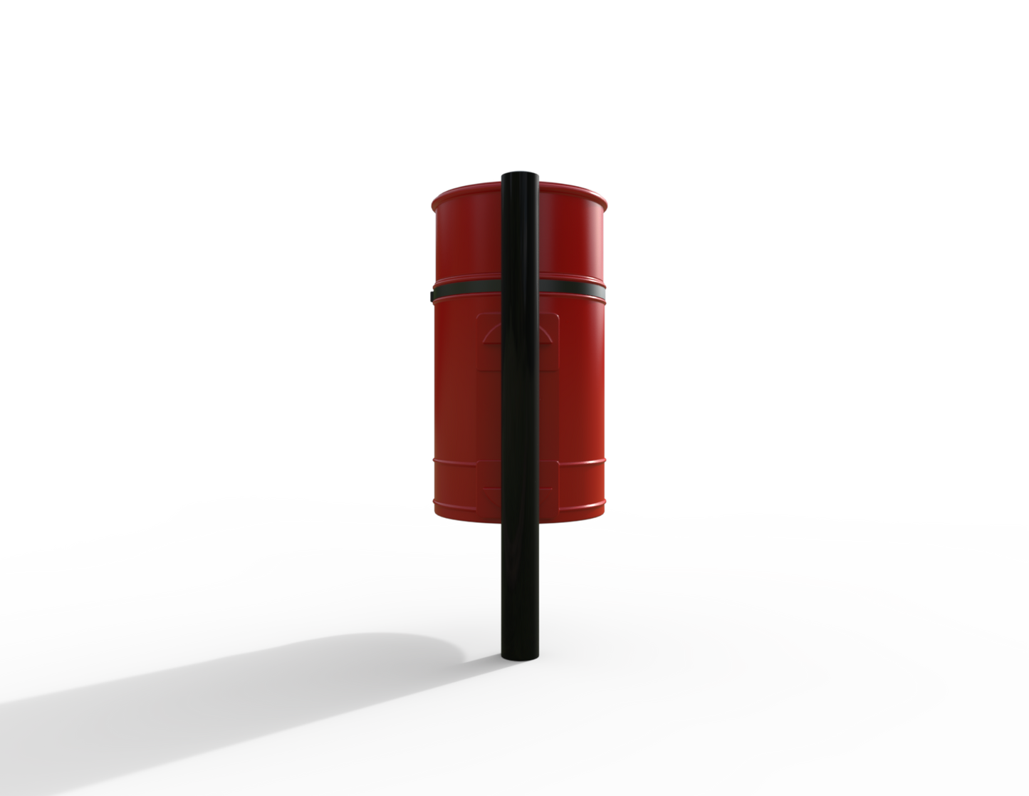 Nickleby Traditional Post Mount Litter Bin 40L | Outdoor Litterbins |