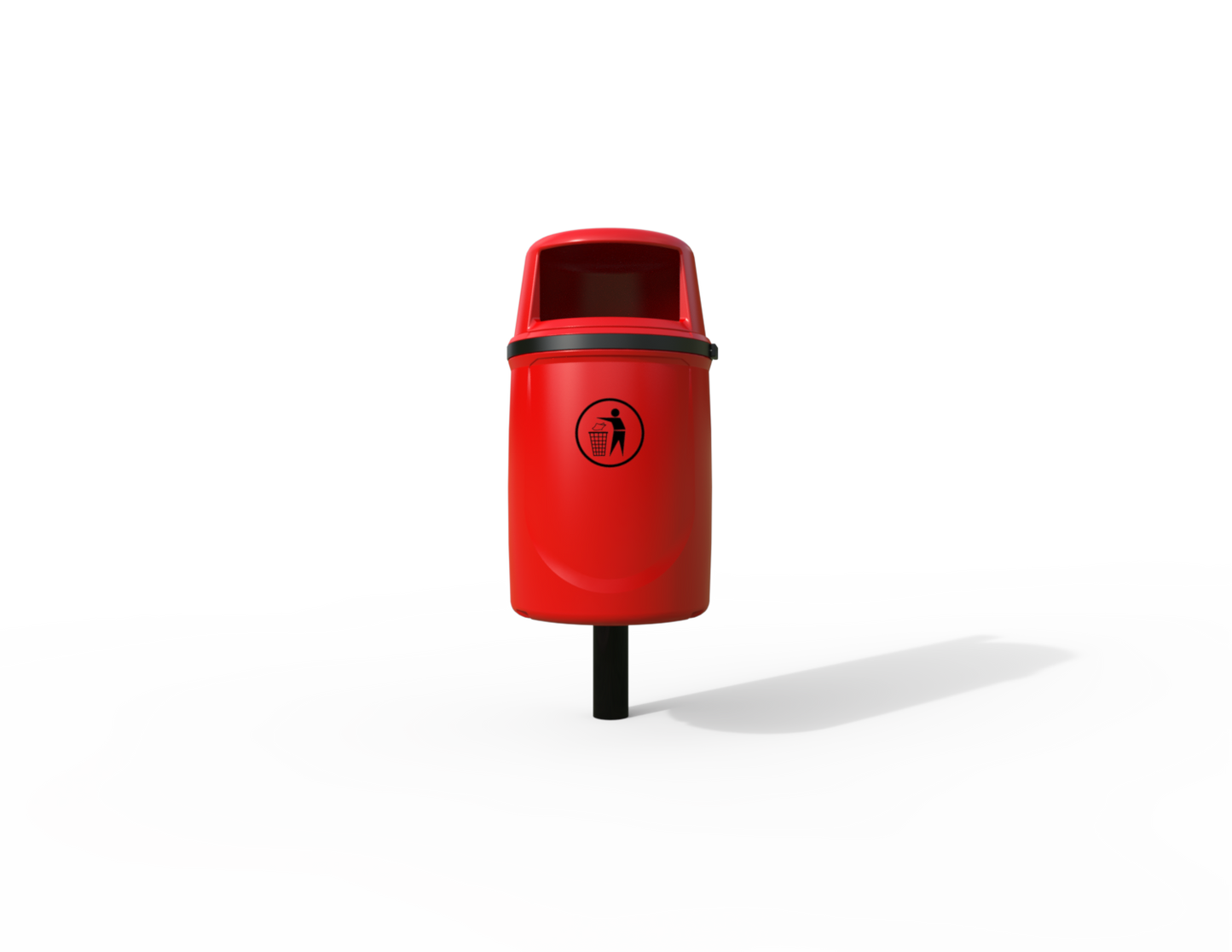 Osprey Traditional Post Mounted Litter Bin 40L | Outdoor Litterbins |
