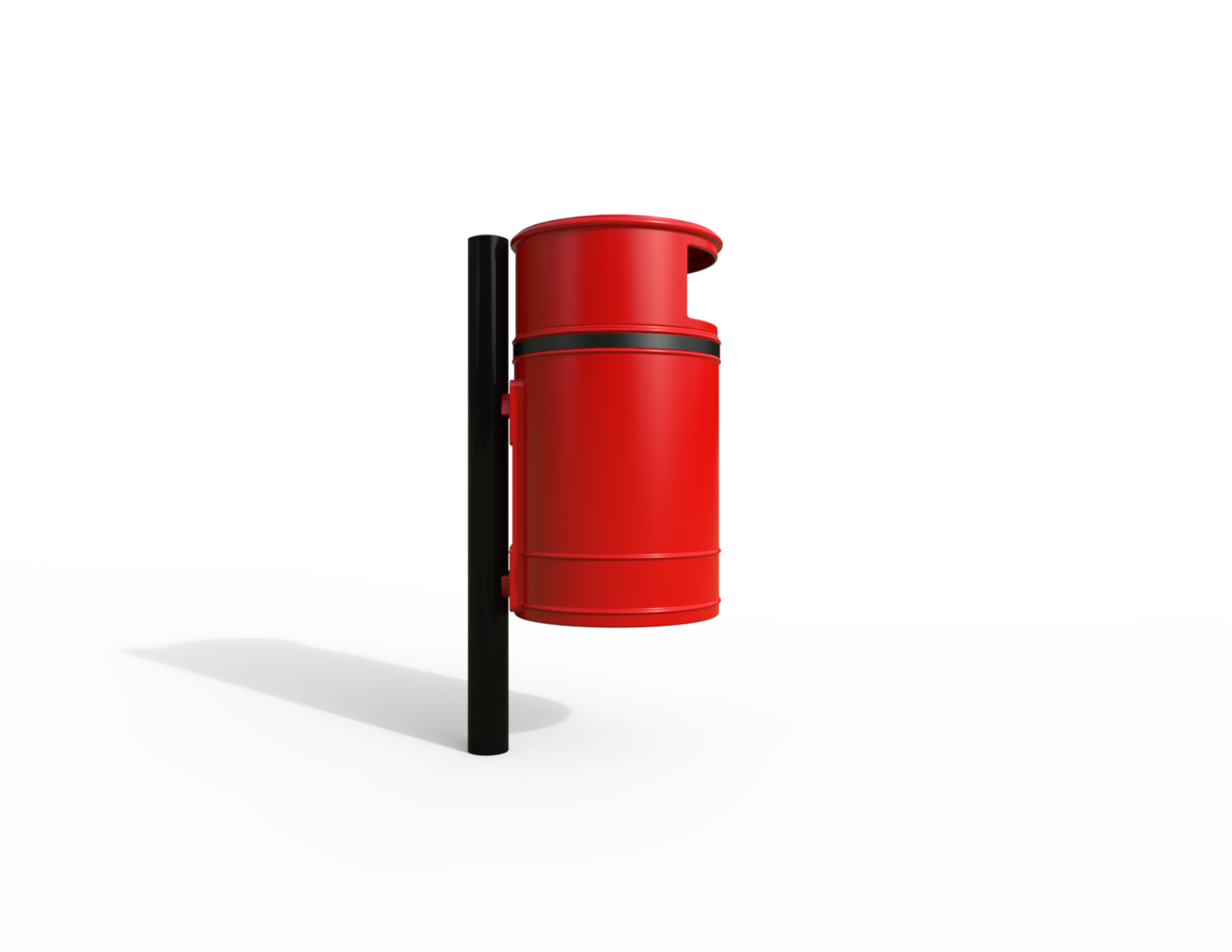 Nickleby Traditional Post Mount Litter Bin 40L | Outdoor Litterbins |
