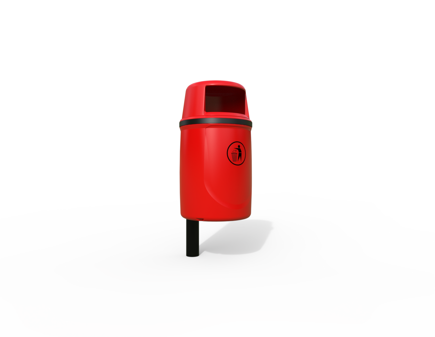 Osprey Traditional Post Mounted Litter Bin 40L | Outdoor Litterbins |
