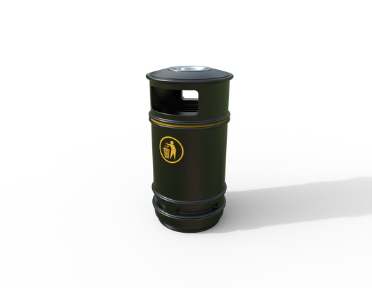 Copperfield Outdoor Litter Bin: Robust Design and Elegant Functionality for Public Spaces