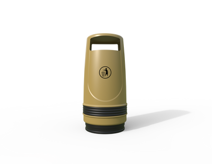 Merlin Traditional Floor Mounted Litter Bin 90L | Outdoor Litterbins |