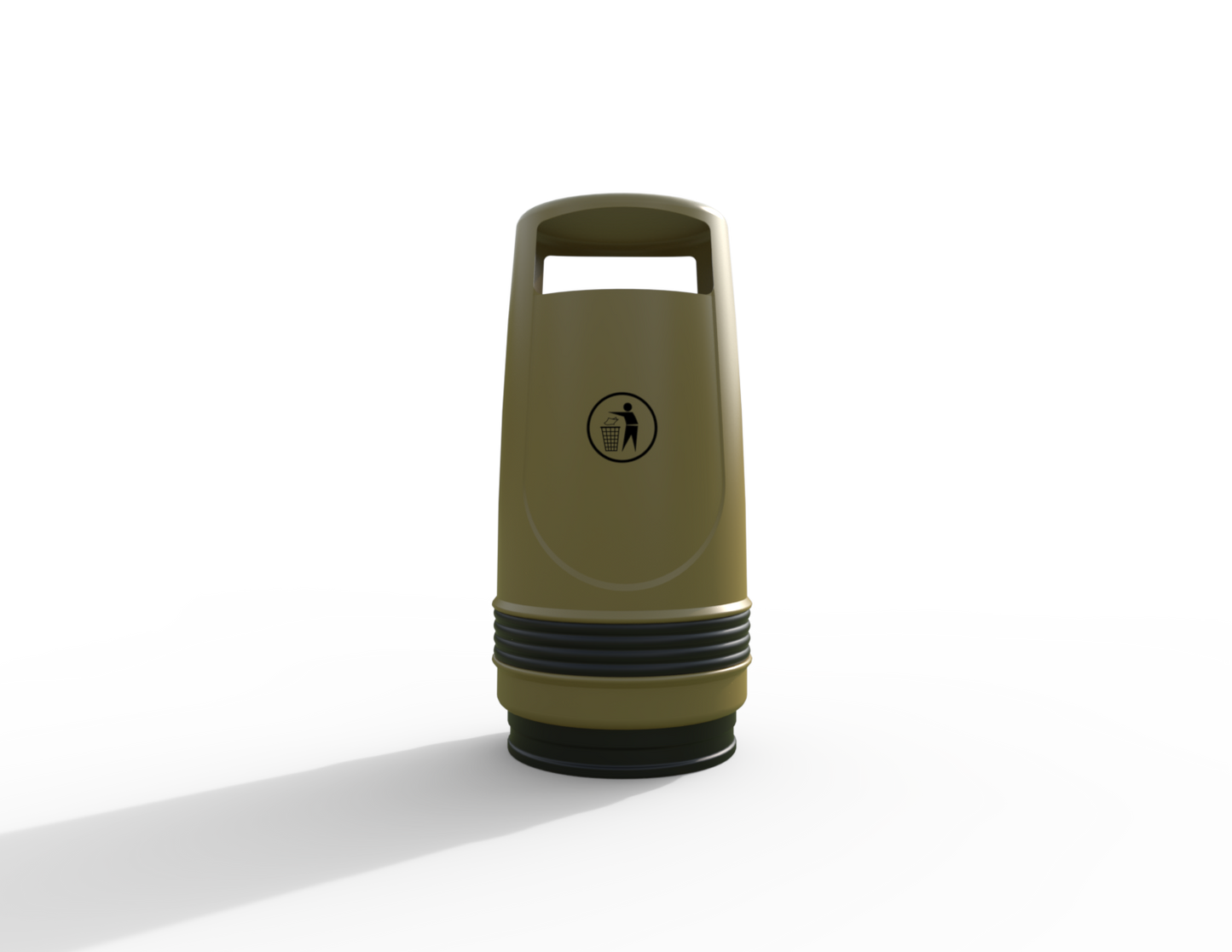 Merlin Traditional Floor Mounted Litter Bin 90L | Outdoor Litterbins |
