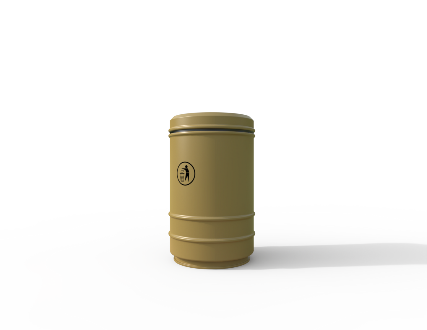 Pickwick Traditional Floor Mount Litter Bin 90L | Outdoor Litterbins |