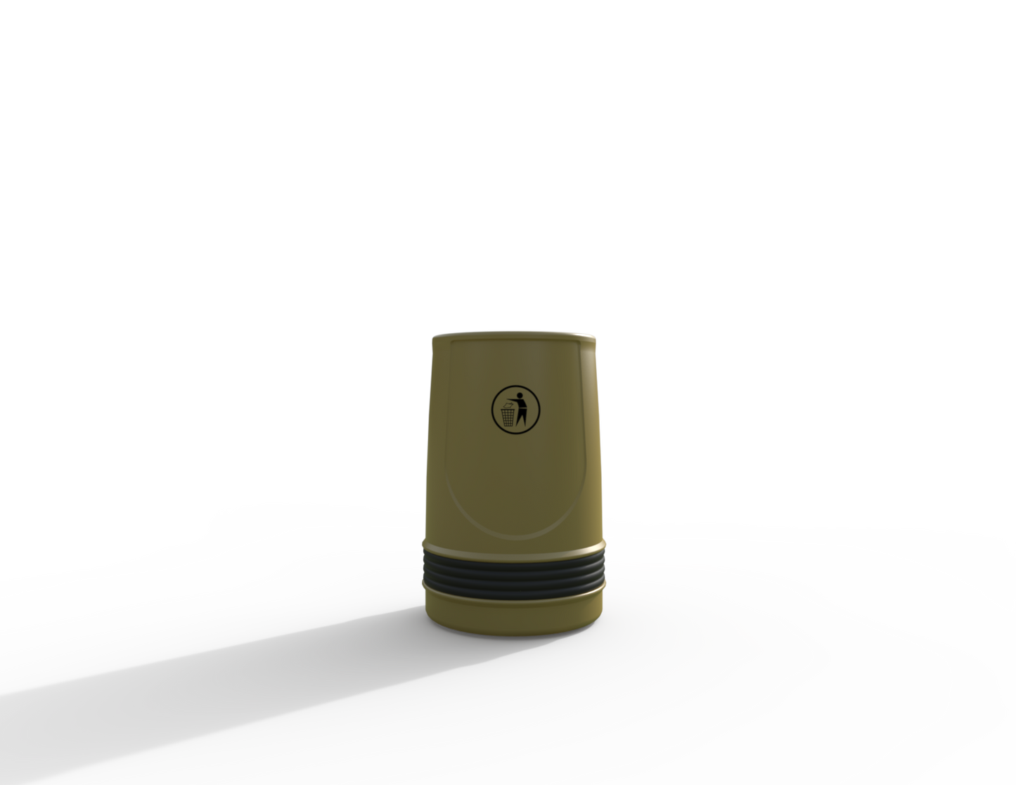 Falcon Traditional Floor Mounted Litter Bin 90L | Outdoor Litterbins |